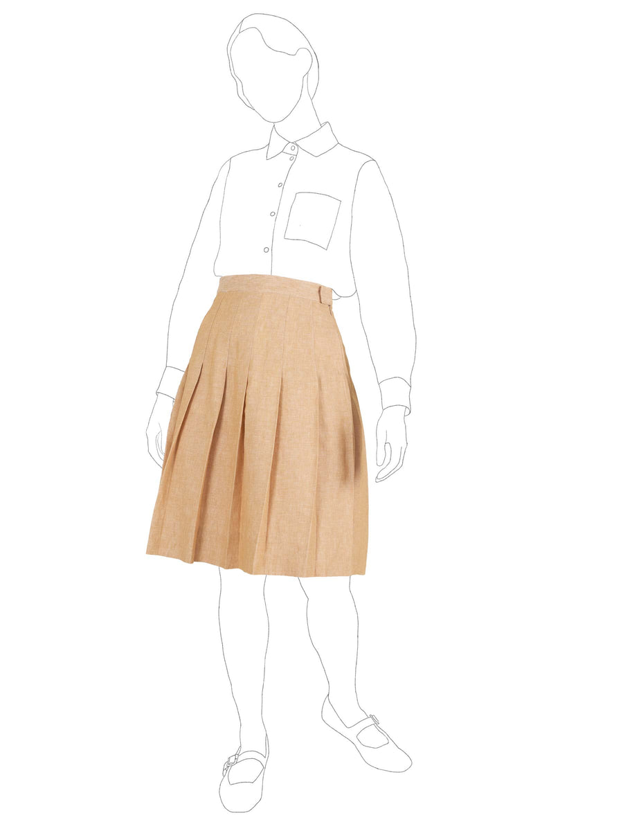 A-Plus Skirt in Ramie Twill