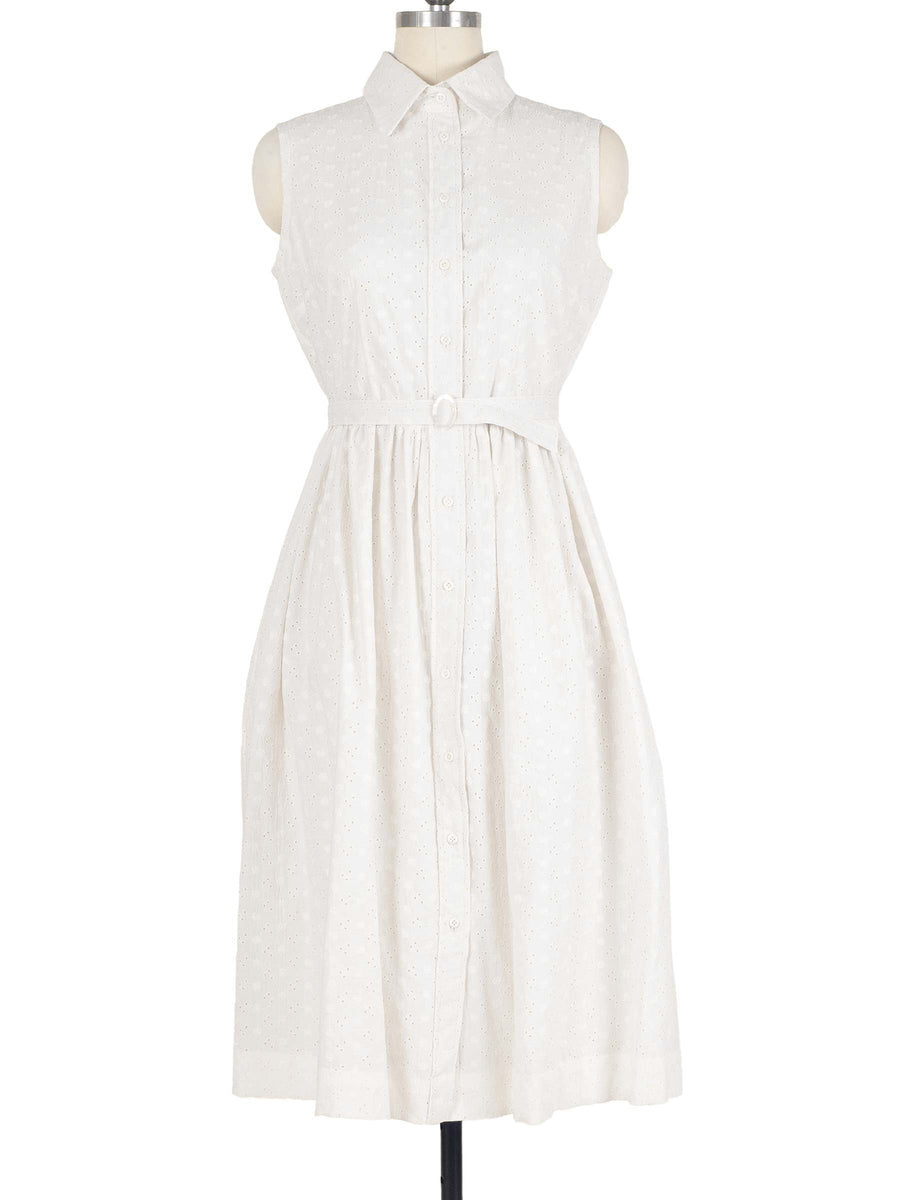 Alice Dress in Cotton Eyelet