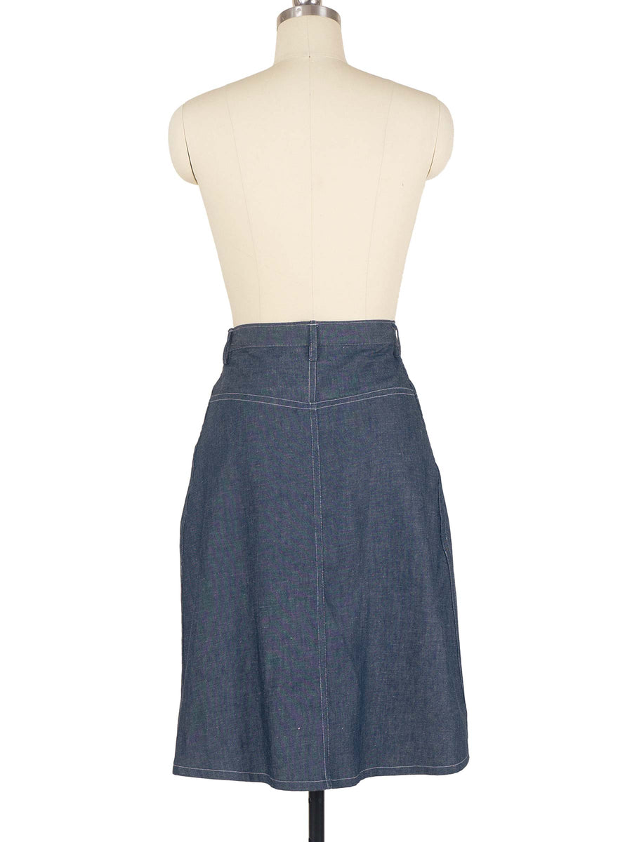 Archer Skirt in Linen Denim