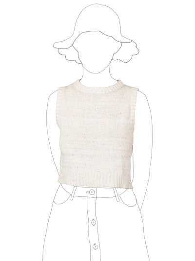 Crocus Vest in Confetti Silk/Cotton – 