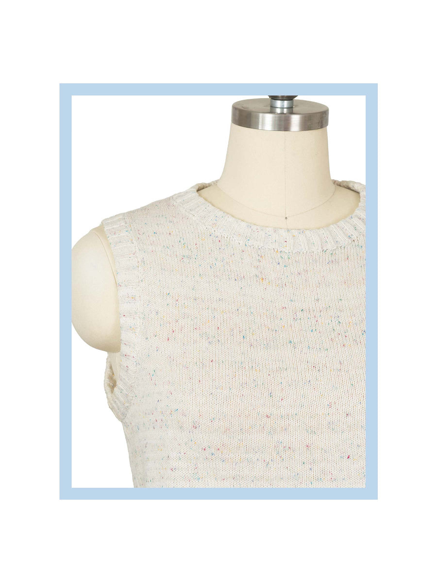 Crocus Vest in Confetti Silk/Cotton