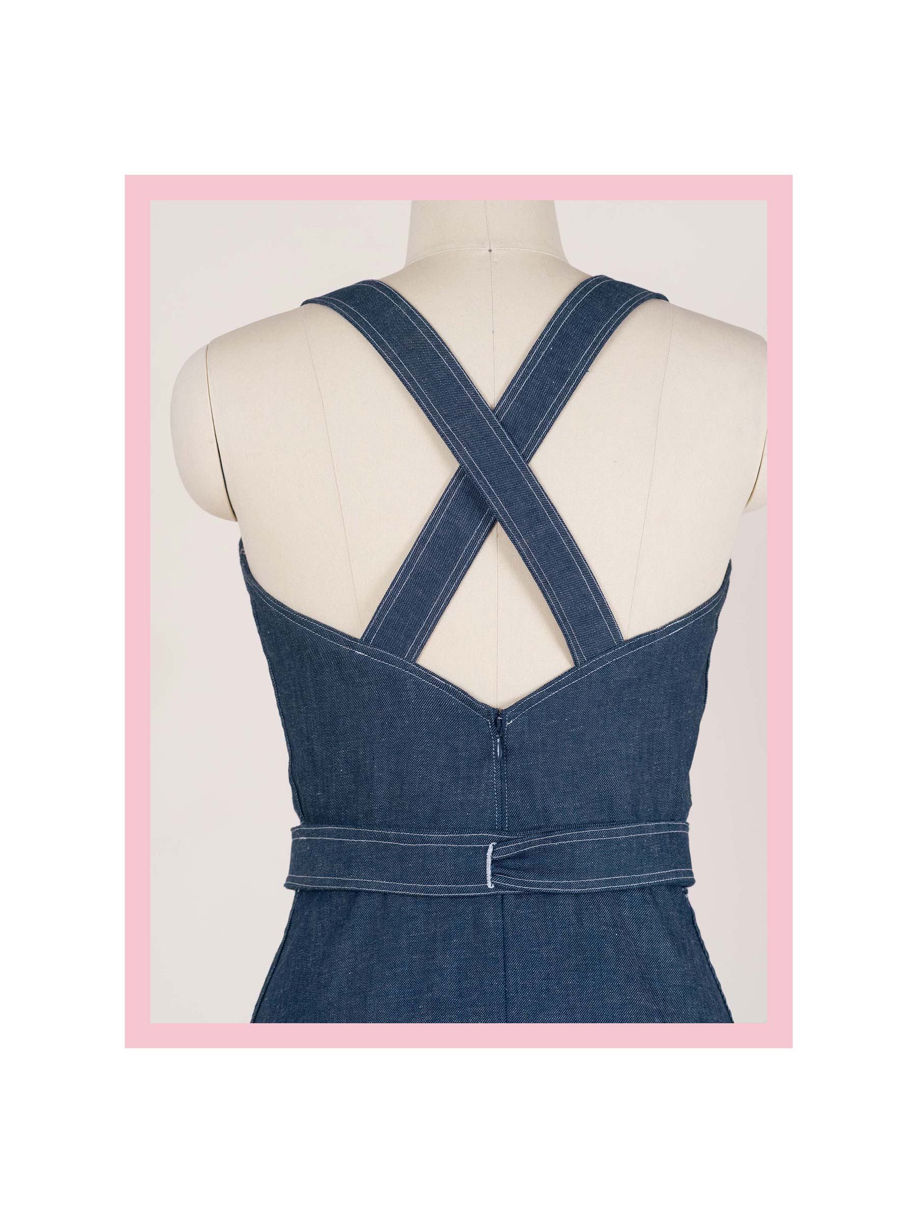 Dory Dress | Vintage-Inspired Apron Dress in Japanese Indigo