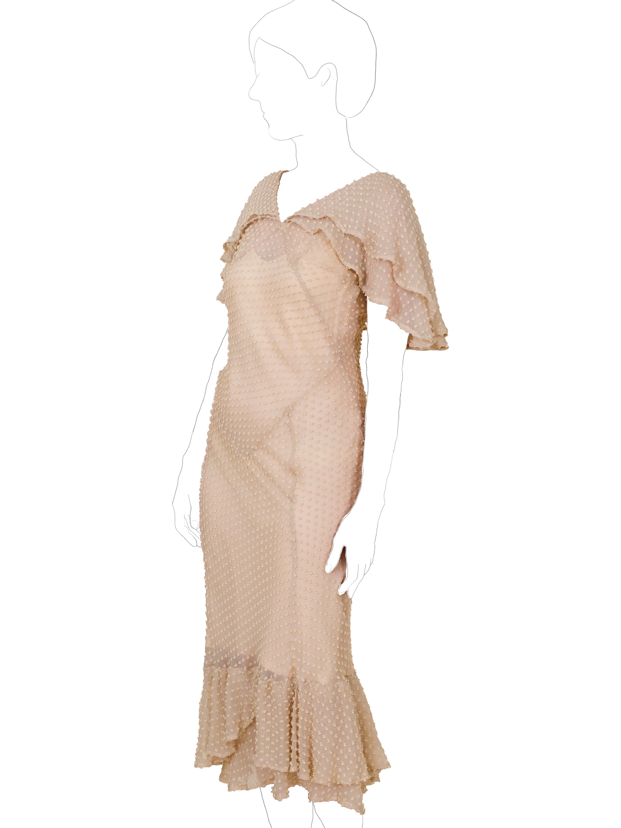 Shikaku Dress in Chiffon Dot | Emily Rose Rowe