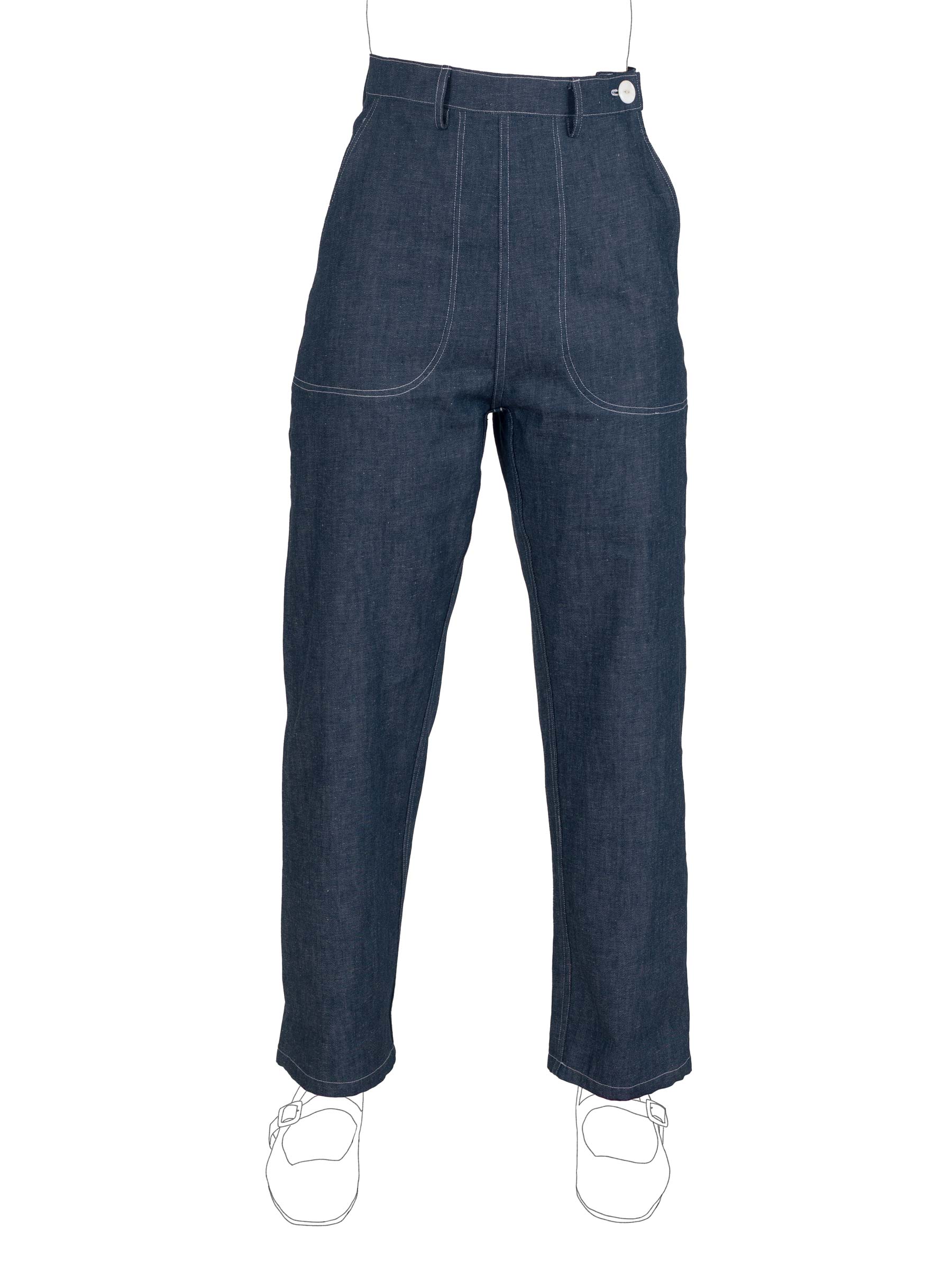 Fifties Jeans | High-Waisted Vintage-Inspired Jeans in Japanese