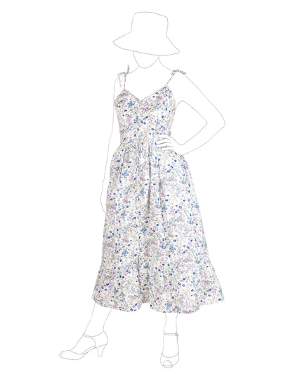 Garden Dress in Cotton Lawn – 