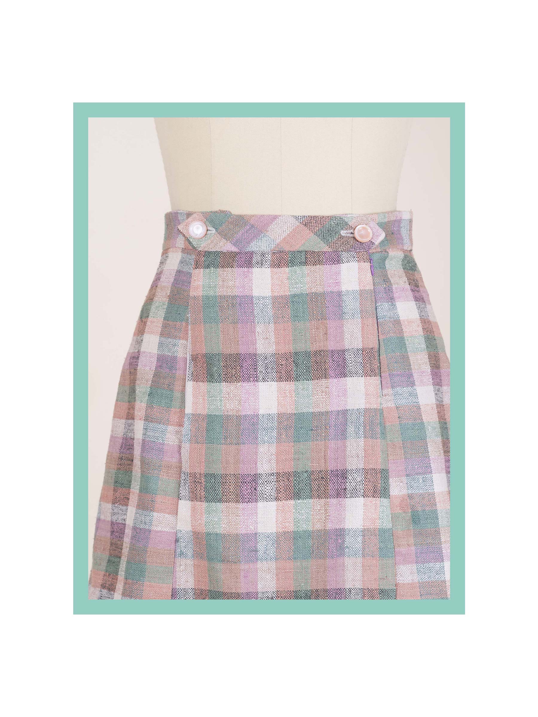【I AM MARI】Moas Tweed Skirt Sequin tweed midi skirt Blue For Women | Maje