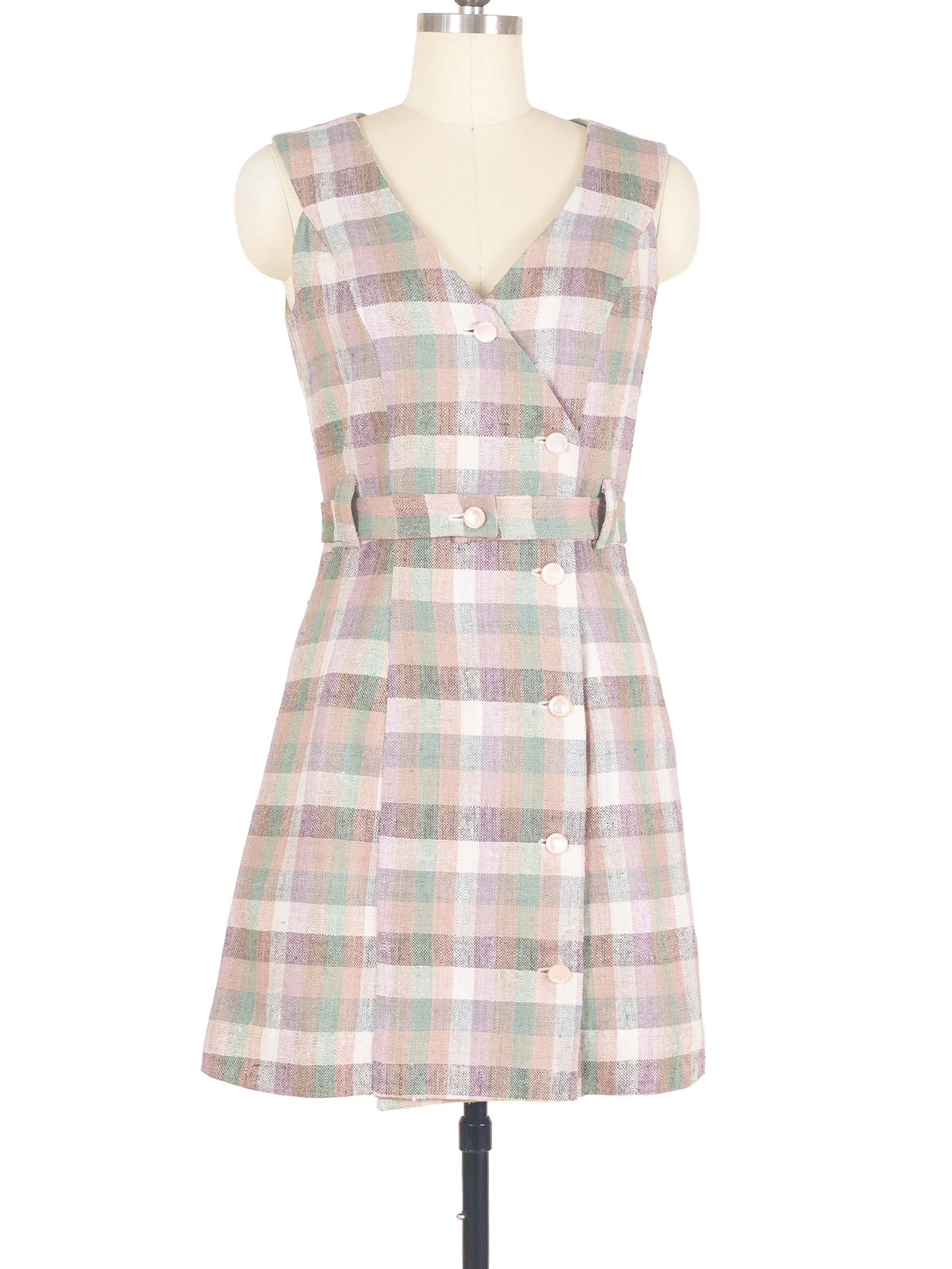 Moon Dress | 1960s-Inspired Belted Minidress in Multicolor