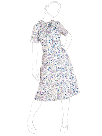 Violet Dress in Cotton Lawn – 